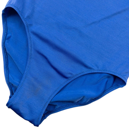 Vintage 80s YSL Yves Saint Laurent Strapless Swimming Costume Womens Size M | Medium, Blue