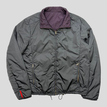 Prada Sport 2009 Reversible Nylon Shimmer Padded Jacket - IT54