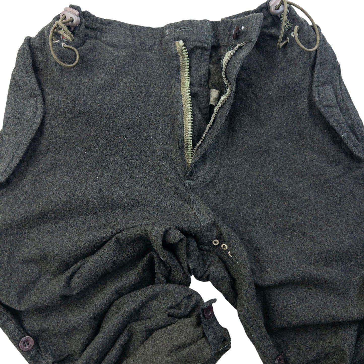 Vintage Maharishi Wool Roll Up Trousers Size S | Small, Grey
