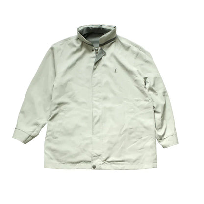 YVES SAINT LAURENT STONE REVERSIBLE HARRINGTON  (L)