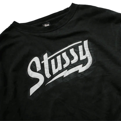 STUSSY LIGHTING SCRIPT CREWNECK  (L)