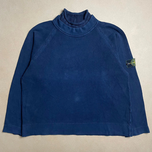 A/W 1998 Paul Harvey Oxford Blue Double Neck Sweater