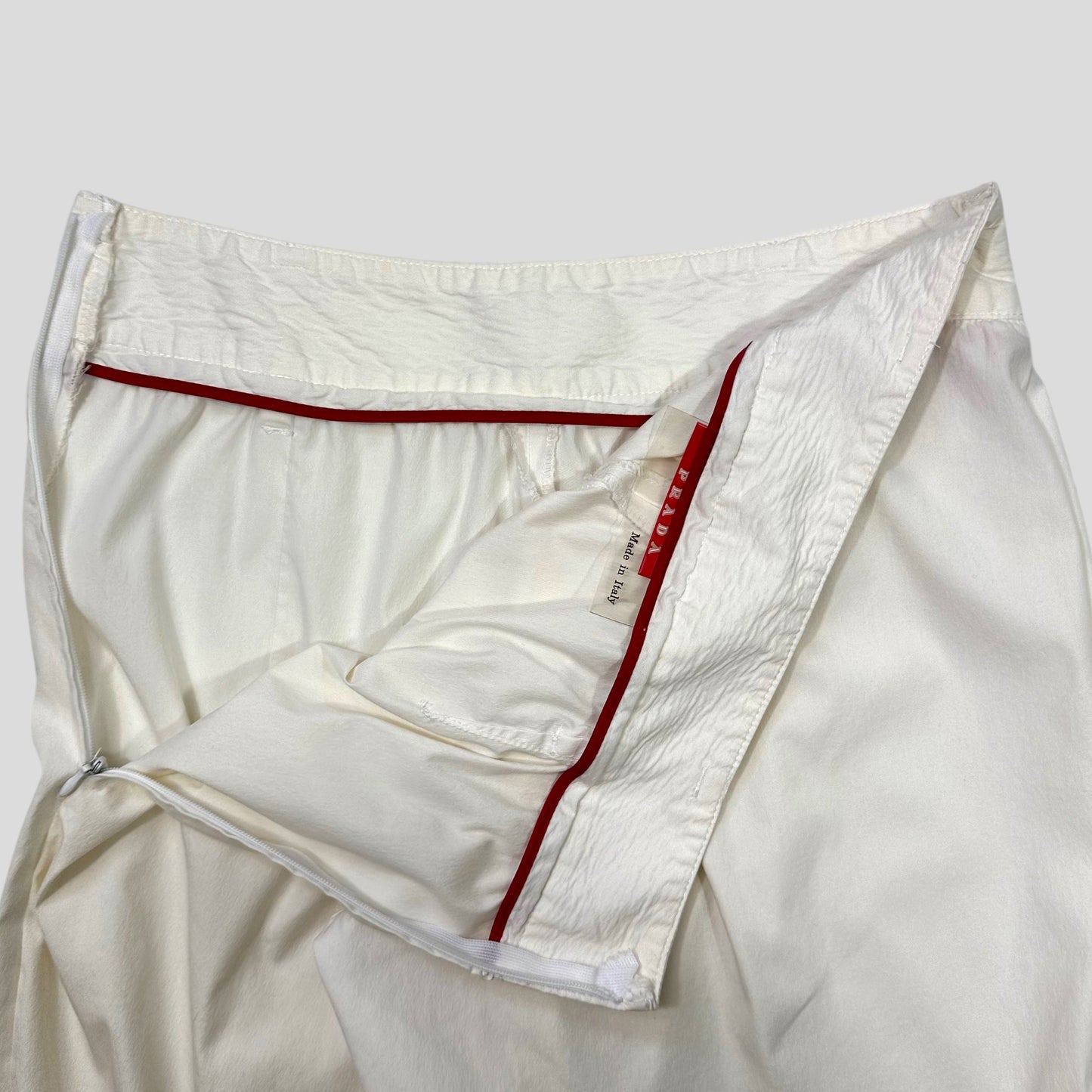 Prada Sport 00’s Linen Ponte Trousers - UK6-8 | Default Title, Off-White