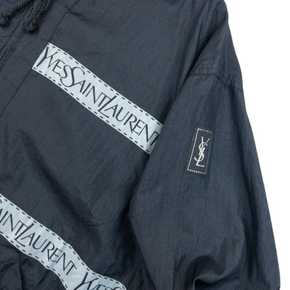 Vintage 90s YSL Yves Saint Laurent Striped Jacket Size L | Large, Black