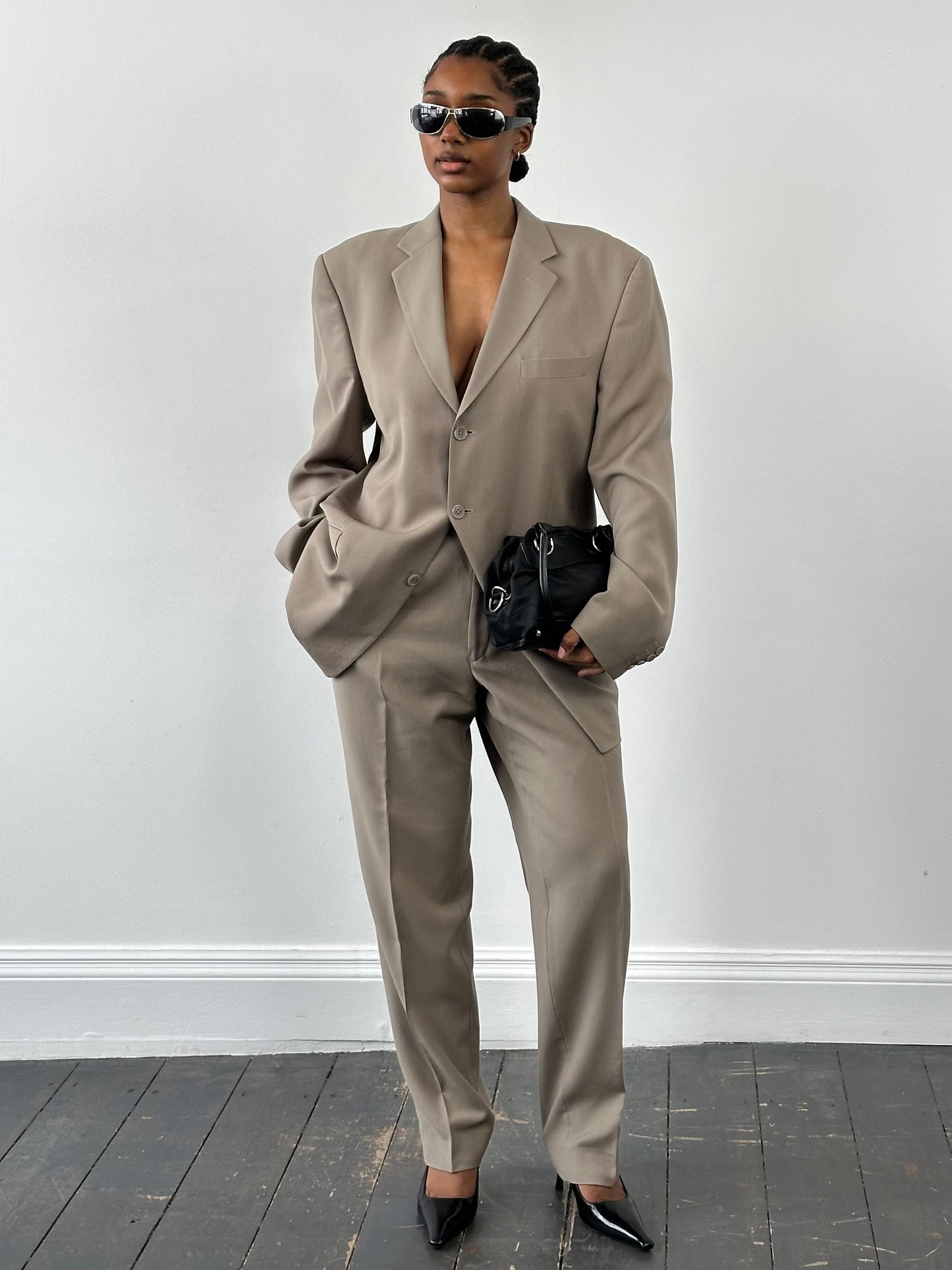 Pierre Cardin 1990s Pure Wool Single Breasted Suit - 42L/W34