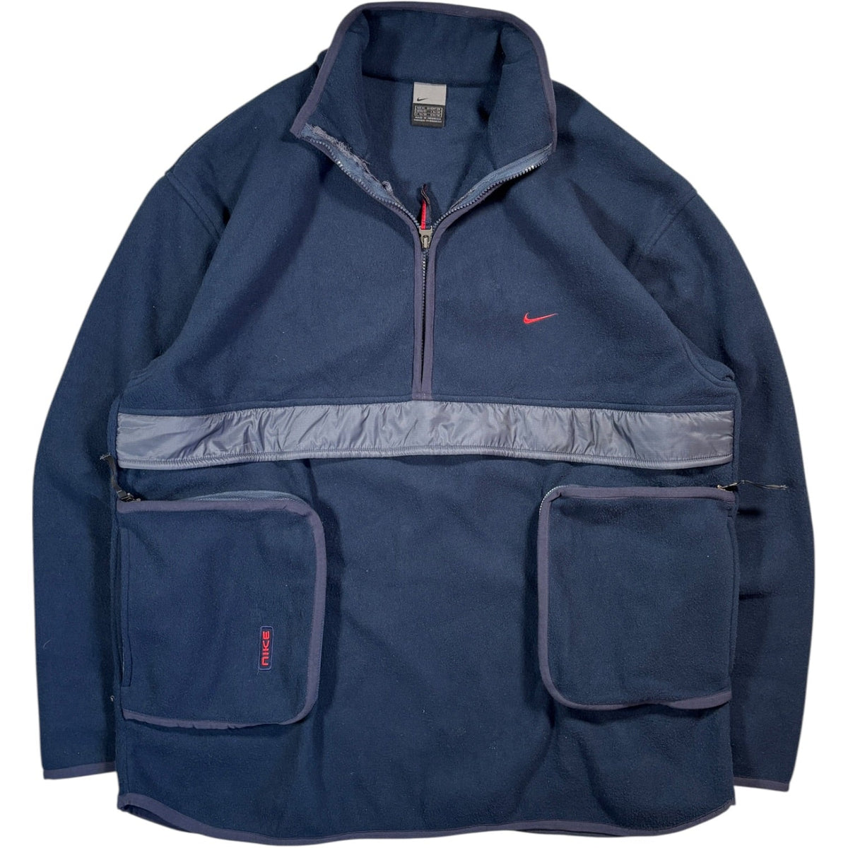 Nike 00’s 3D Quarter Zip Fleece Jacket XL | XL, Navy