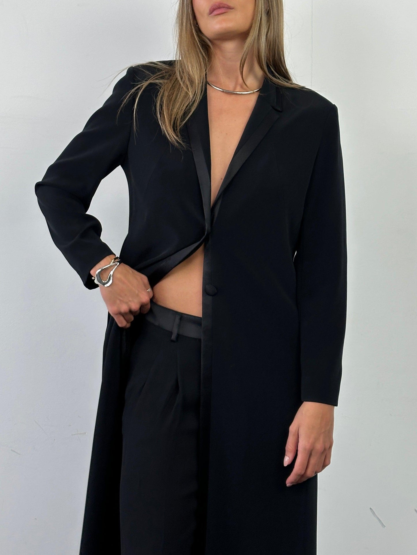 Vintage Lightweight Tuxedo Coat - S - Known Source