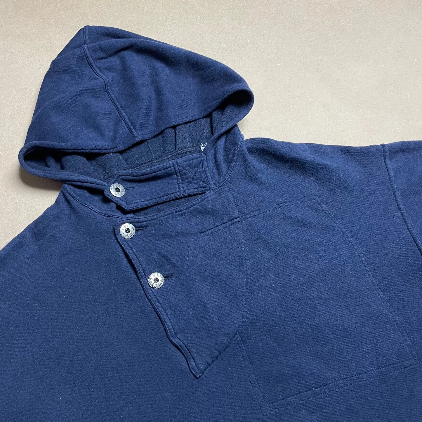 S/S 1987 Navy Blue Hidden Pocket Sailing Hoodie