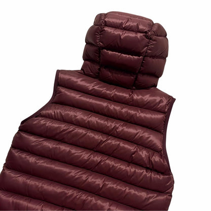 Moncler Down Amiens Gilet | Medium, Burgundy