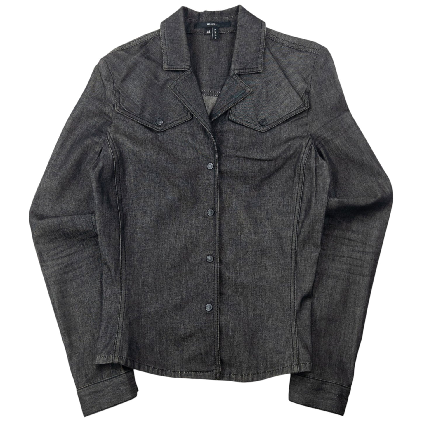 Vintage 2000s Gucci By Tom Ford Denim Jacket & Jeans Set Womens Size S | Small, Grey