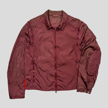 Prada Sport SS00 Modular Nylon Moto Jacket / Vest - M | Default Title, Burgundy