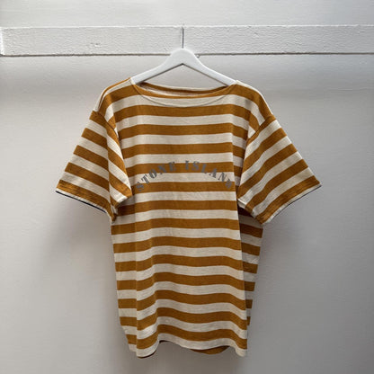 1989 Stone Island Reflective Logo T-shirt in yellow (M) | Medium, Yellow