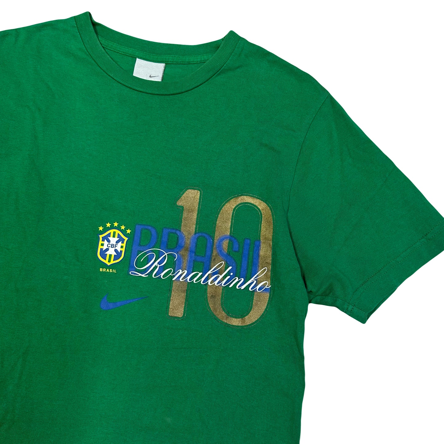 Nike Ronaldinho Brazil Shirt In Green ( S )