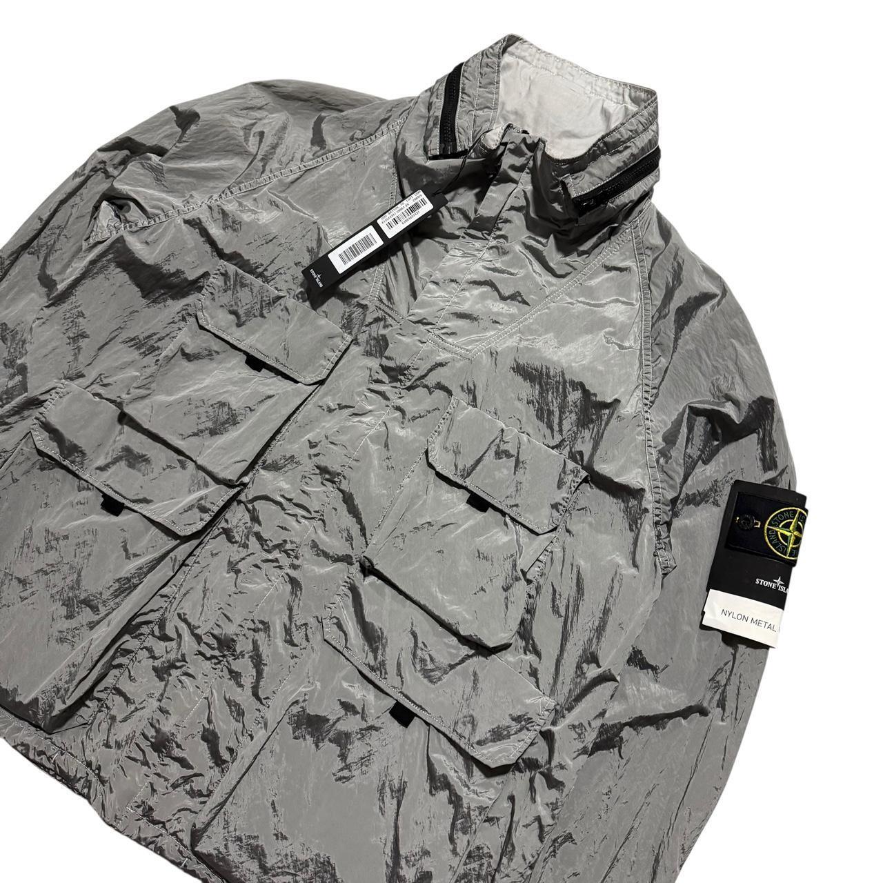 Stone Island Nylon Metal Watro Multipocket Jacket | XXXL, Silver