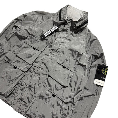 Stone Island Nylon Metal Watro Multipocket Jacket | XXXL, Silver