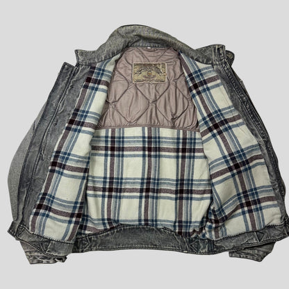 Armani Jeans 1991 Blanket Lined Heavy Cotton Work Jacket - L/XL | Default Title, Gold