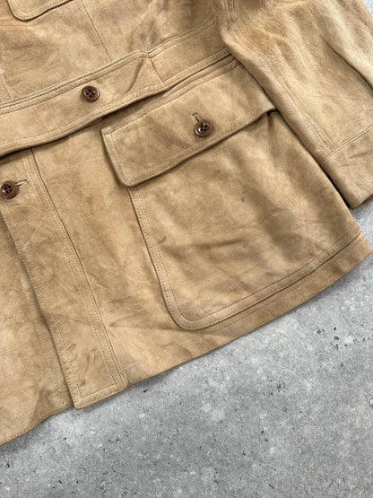 Ralph Lauren Polo 2000s Safari Suede Jacket - XL