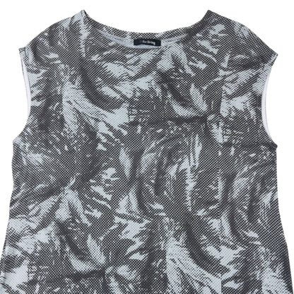 Vintage 90s Yohji Yamamoto Pattern Dress Womens Size L | Large, Blue