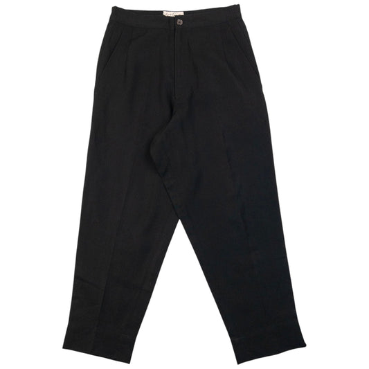 Vintage 90s Yohji Yamamoto Cropped Trousers Size W27 | W27, Black