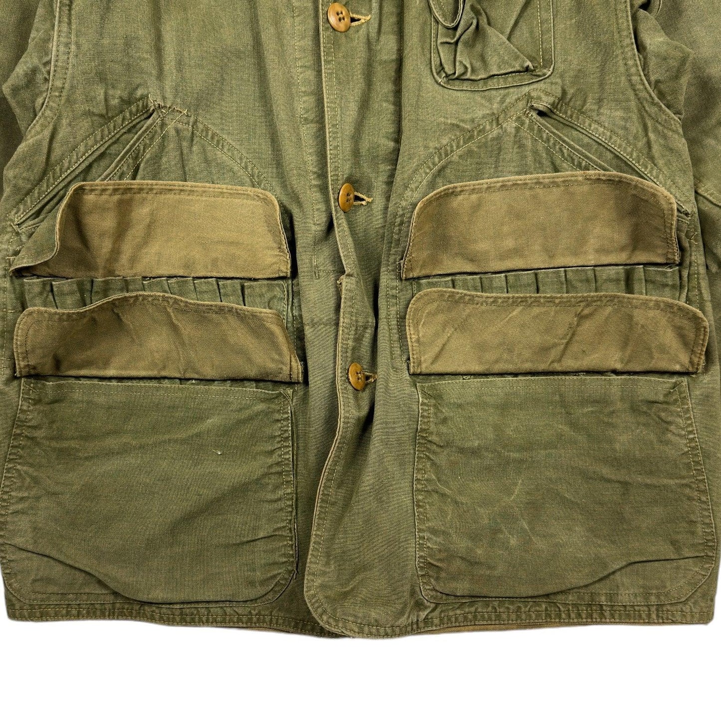 Antique 1930s Read Head Duck Hunting Khaki Jacket - Known Source