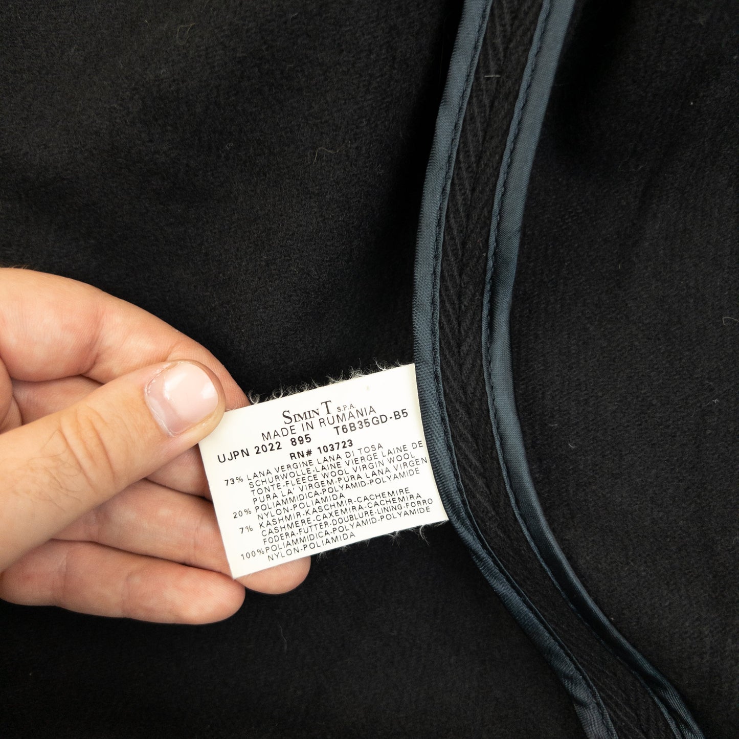 Vintage 2000s Armani Jeans Zip Up Wool Jacket Size L | Large, Black