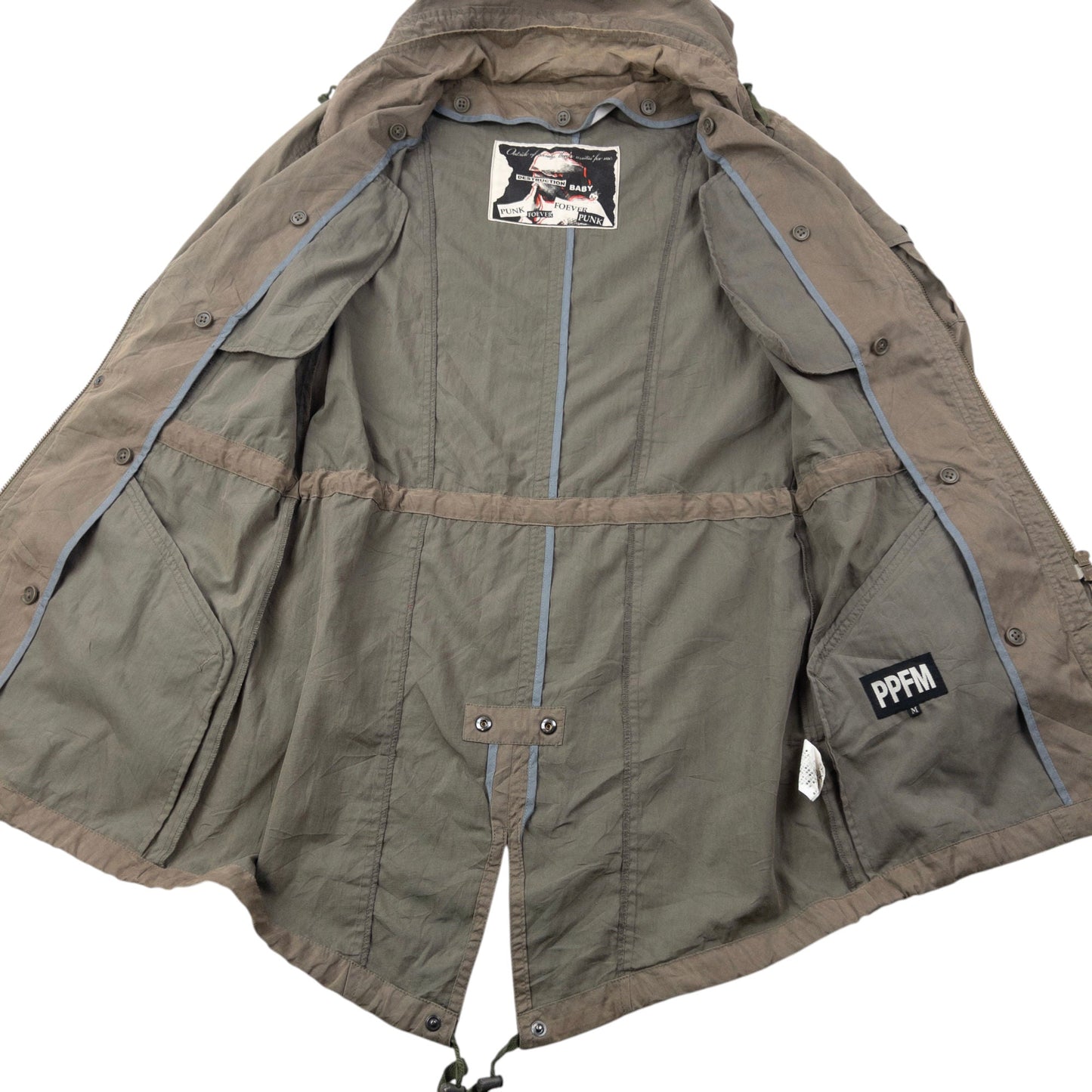 Vintage 2000s PPFM Convertible Military Jacket Size M | Medium, Green