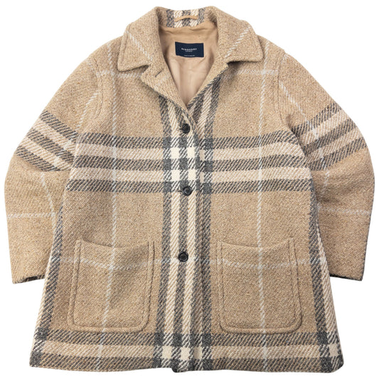 Vintage 2000s Burberry Nova Check Wool Knit Jacket Womens Size XXL | XXL, Beige