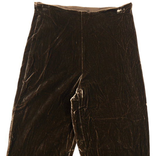 Vintage 90s Jean Paul Gaultier Femme Velour Trousers Womens Size W24 | W24, Brown