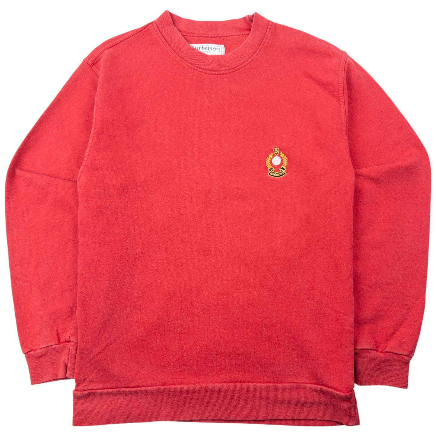Vintage 90s Burberry Sweatshirt Size S | Small, Red