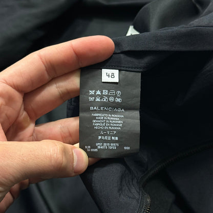 Balenciaga SS15 Wool Pocket Gabardine Nylon Work Jacket - M | Default Title, Navy