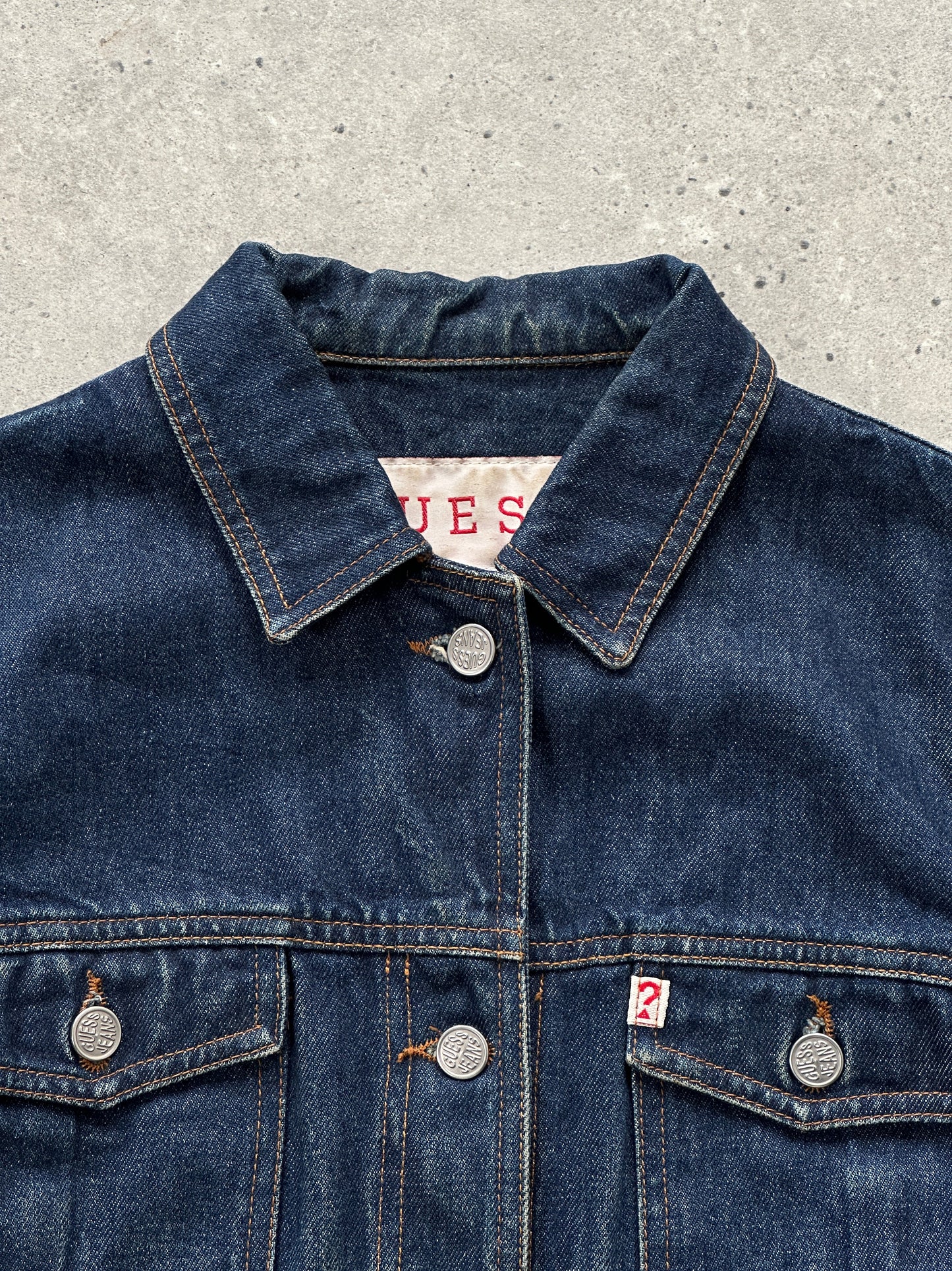 Guess Contrast Stitch Denim Jacket - S/M