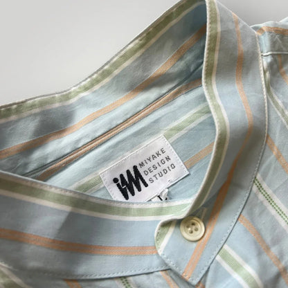 Issey Miyake Designs Deadstock 2000's Grandad Collar Shirt L