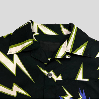 Prada x Frankenstein FW19 Boxy Lightning Shirt - XS (S/M) | Default Title, Green