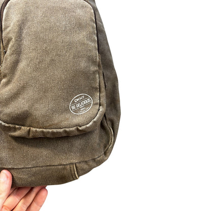 DKNY 00’s Canvas Multipocket Messenger Bag | O/S, Brown