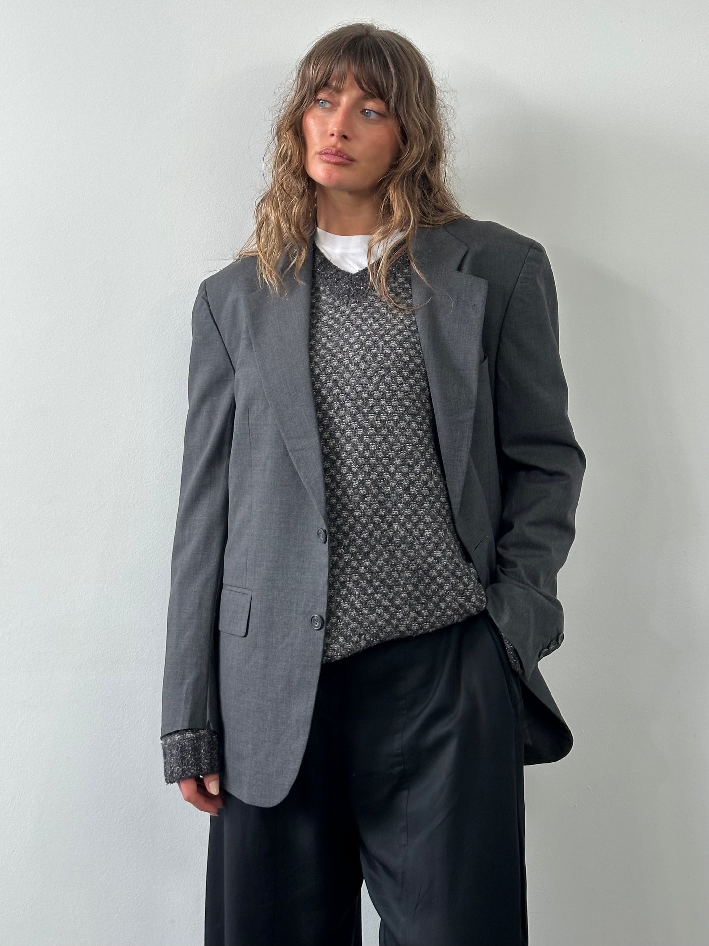 Loro Piana 1990s Pure Wool Single Breasted Blazer - 42R/XL