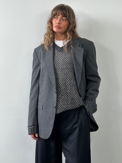 Loro Piana 1990s Pure Wool Single Breasted Blazer - 42R/XL