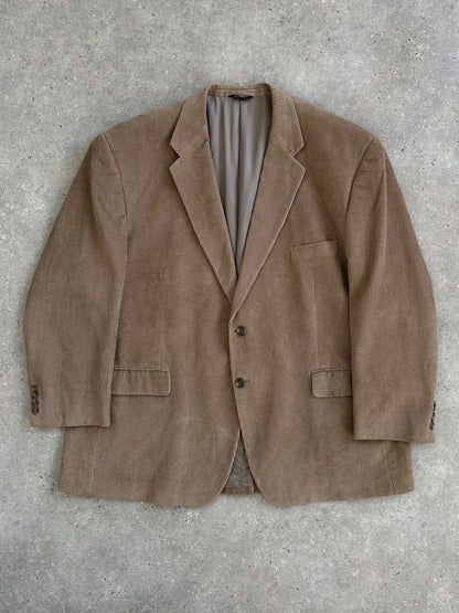 Ralph Lauren Lauren 2000s Corduroy Single Breasted Blazer - 52R/3XL