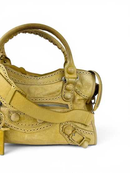 2010 Balenciaga Giant City Punching Hole 2Way Handbag | O/S, Silver