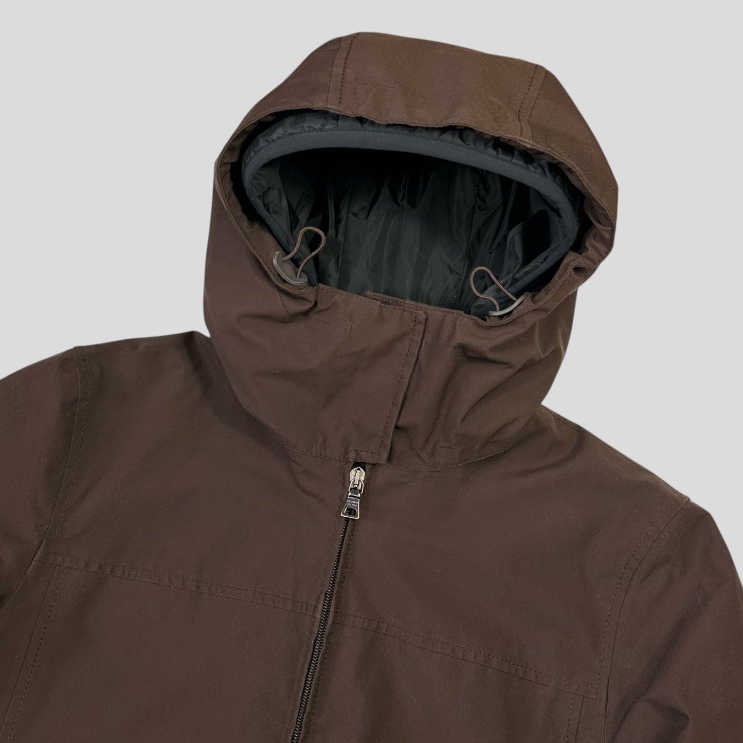 Prada Sport 2002 3 in 1 Brown Ventilated Goretex Technical Jacket - IT46 | Default Title, Brown