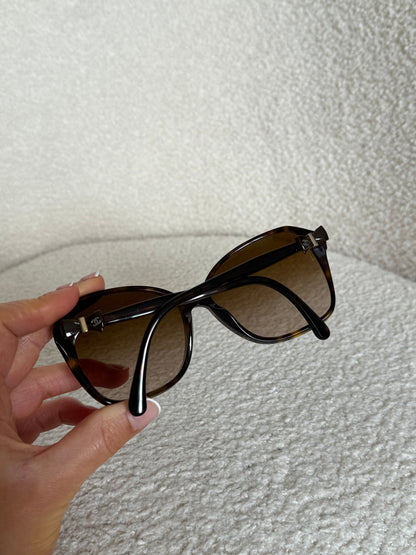 Vintage 2000s Chanel Oversized Sunglasses | O/S, Brown