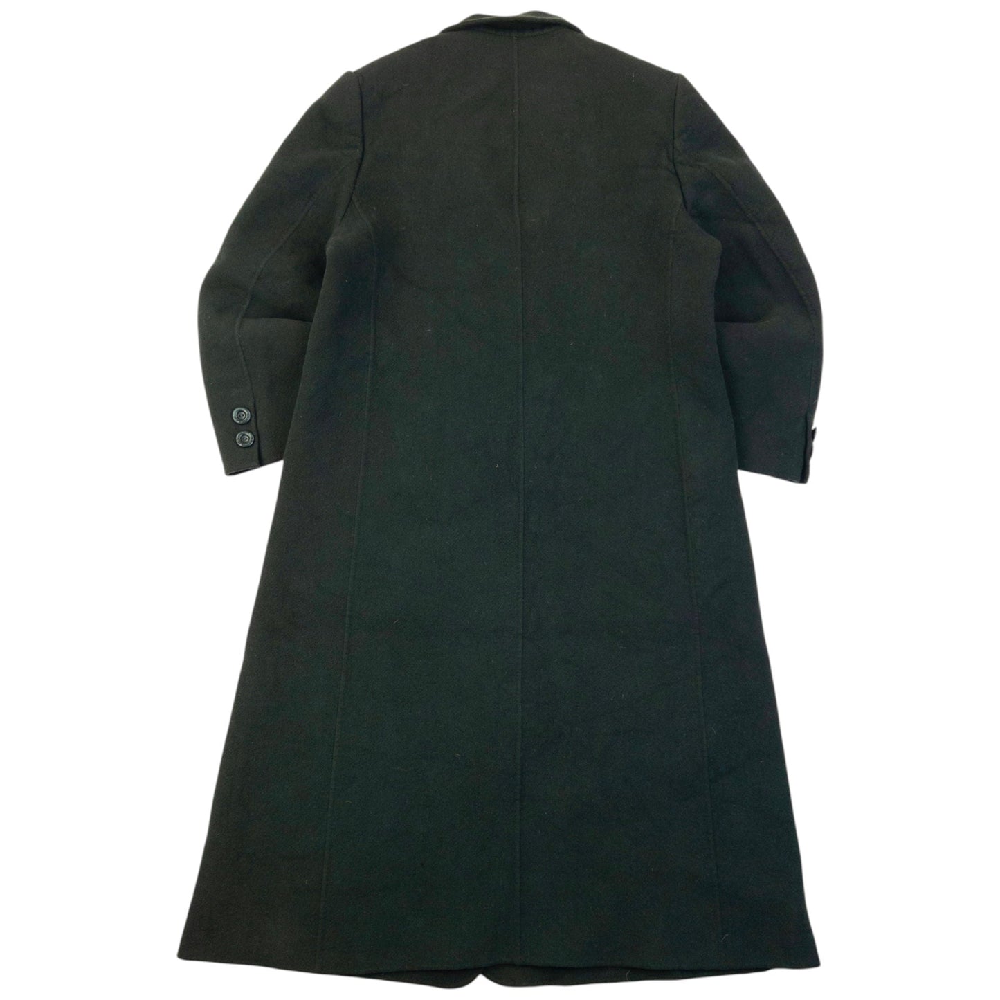 Vintage 90s Burberry Longline Wool Jacket Womens Size L | Large, Green
