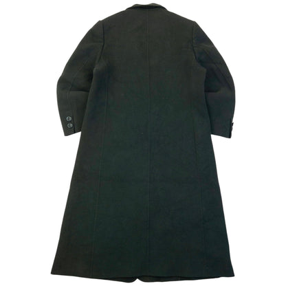 Vintage 90s Burberry Longline Wool Jacket Womens Size L | Large, Green