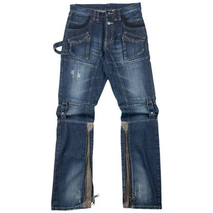 Vintage 2000s PPFM Convertible Zip Denim Jeans Size W30