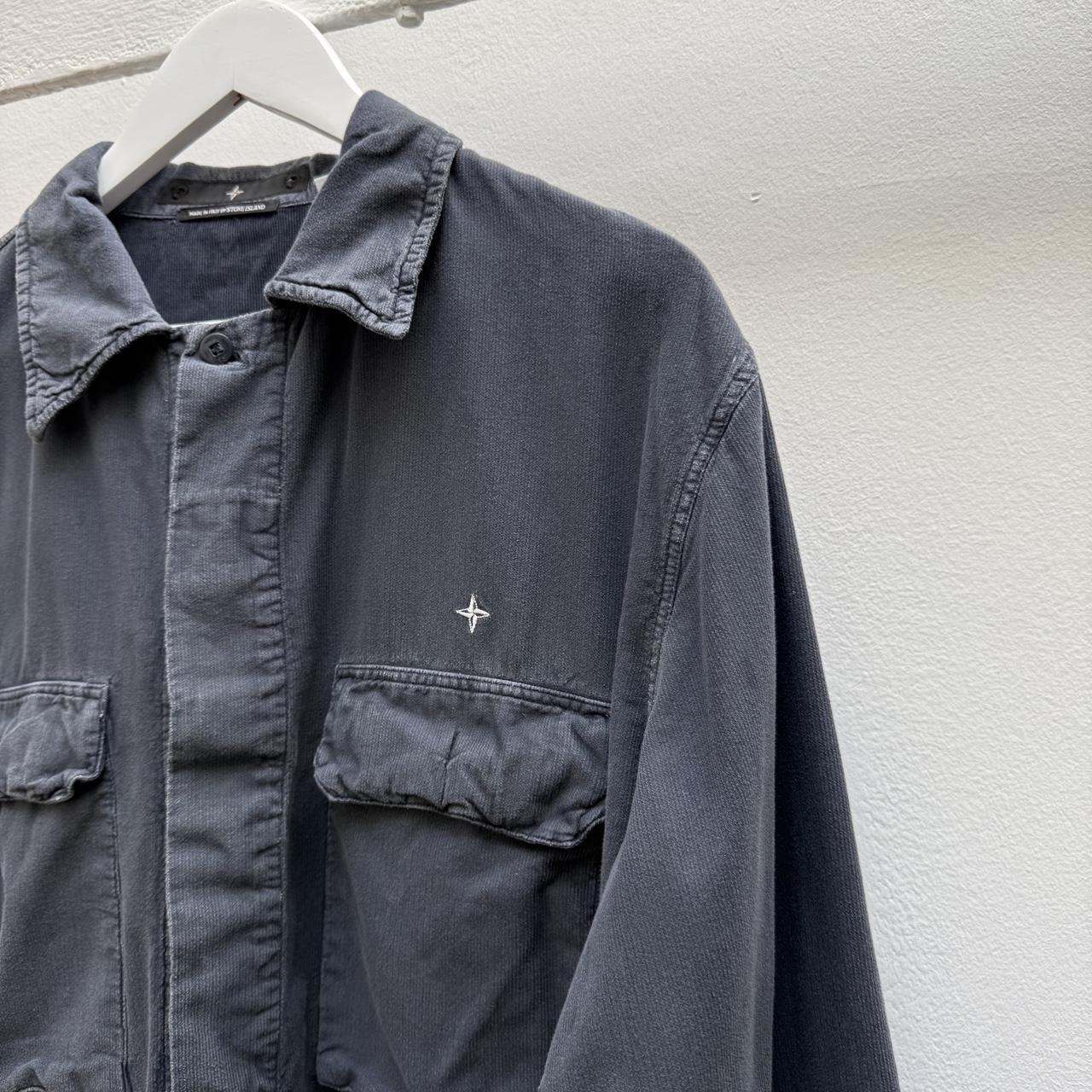 00s Stone Island Denims Corduroy shirt (L) | Large, Dark Grey