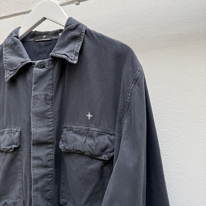 00s Stone Island Denims Corduroy shirt (L) | Large, Dark Grey
