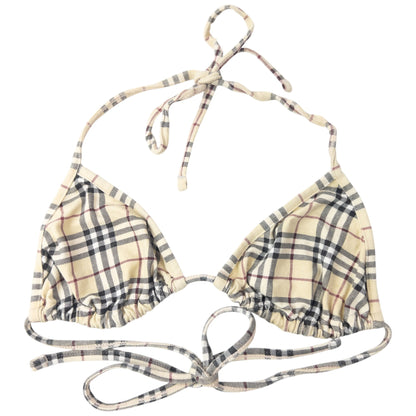 Vintage 2000s Burberry Nova Check Bikini Set Womens Size S | Small, Tan