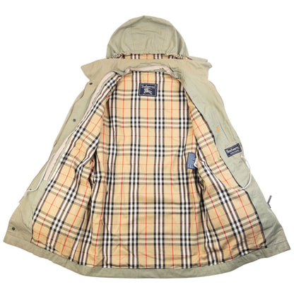 Vintage 90s Burberry Nova Check Lined Jacket Size M | Medium, Green