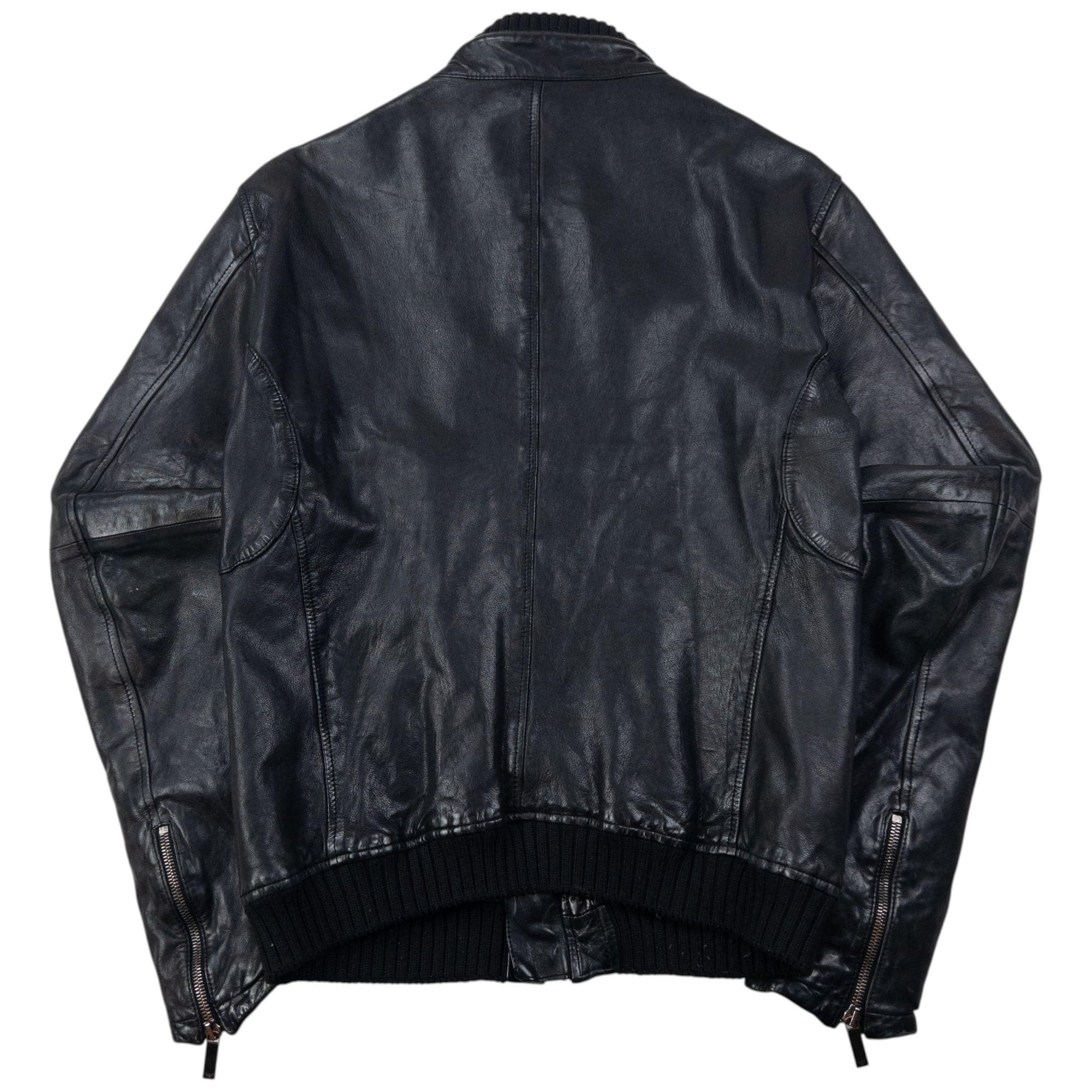 Vintage Emporio Armani Leather Jacket Size S – Known Source