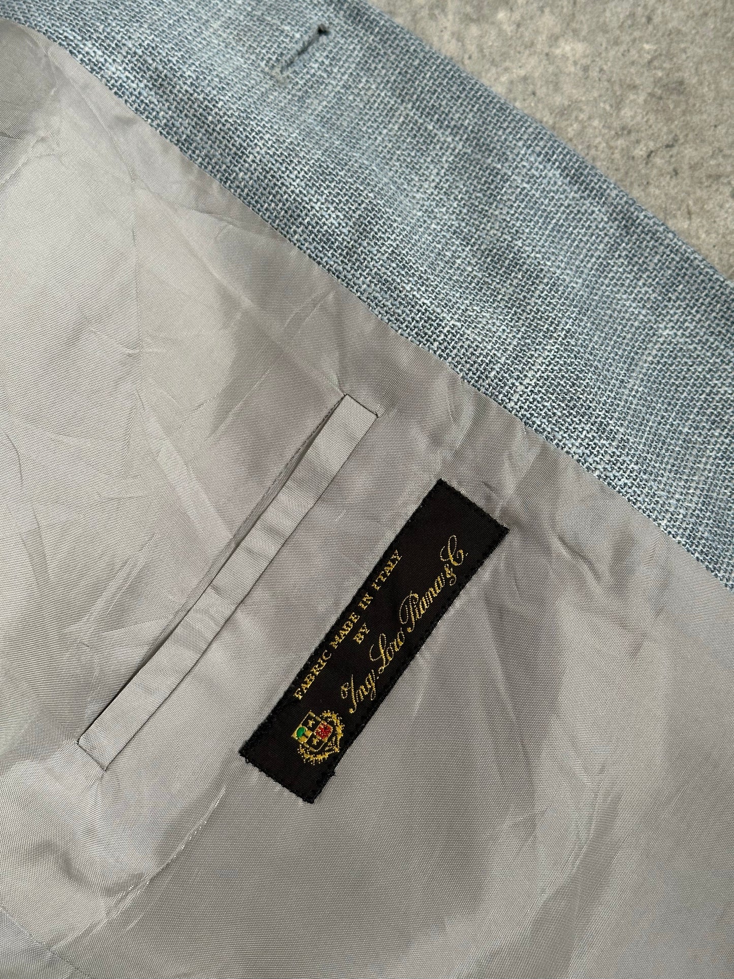 Rene Lezard x Loro Piana 1990s Single Breasted Blazer - L/XL