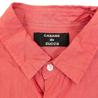 Vintage 2000s Cabane De Zucca By Issey Miyake Button Up Shirt Size M | Medium, Pink